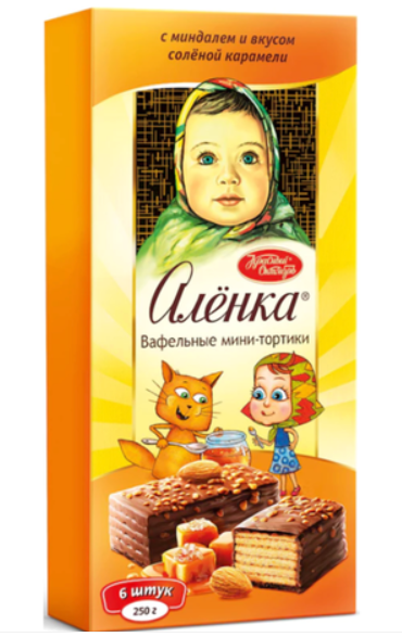 Alenka Wafer Cake Almond & Caramel 250g