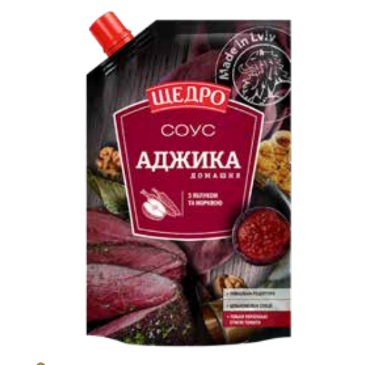 Schedro Homemade Adjika Sauce with Apples and Carrots 200 g