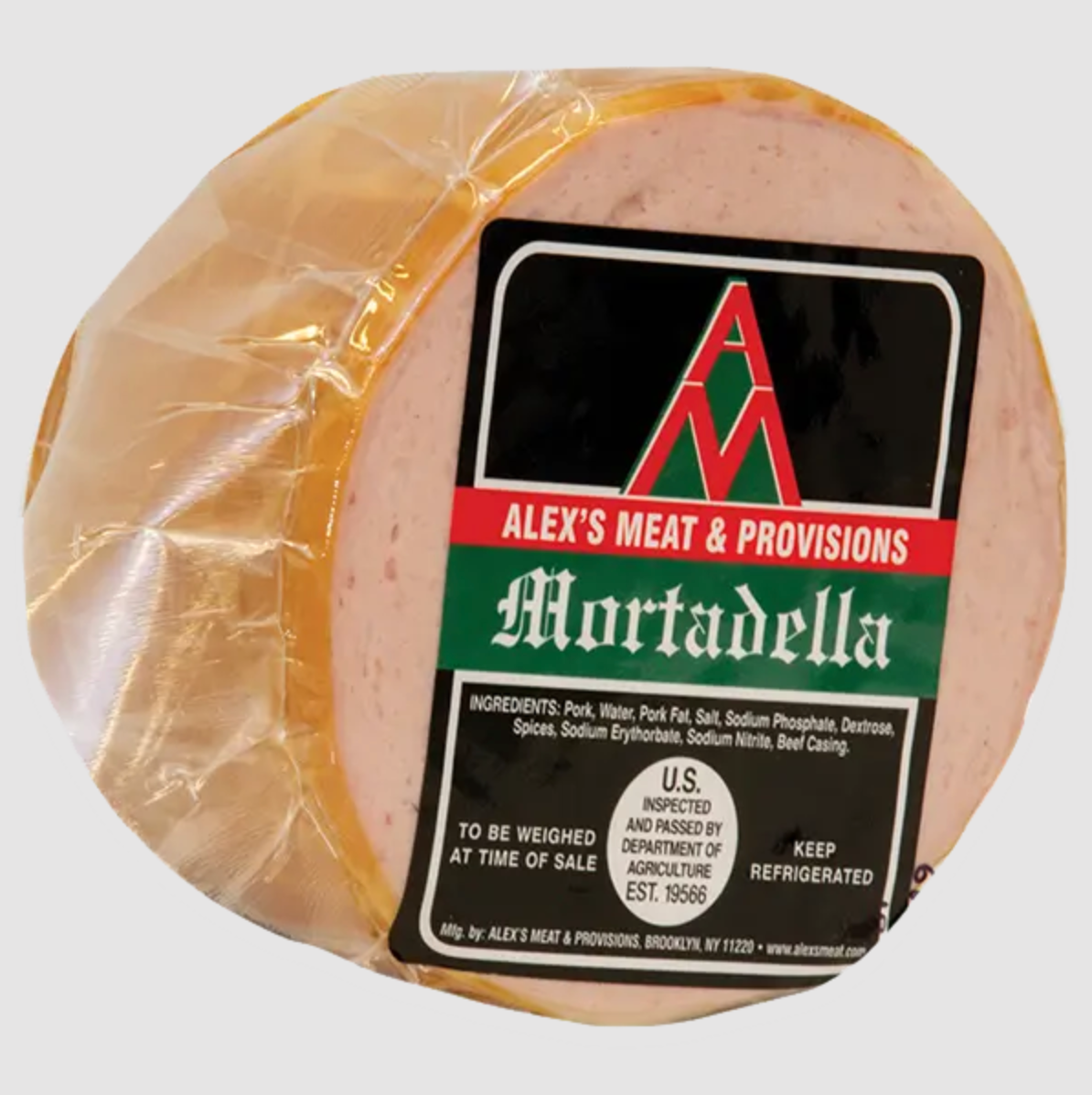 Alex’s Meat Mortadella Chunk LB