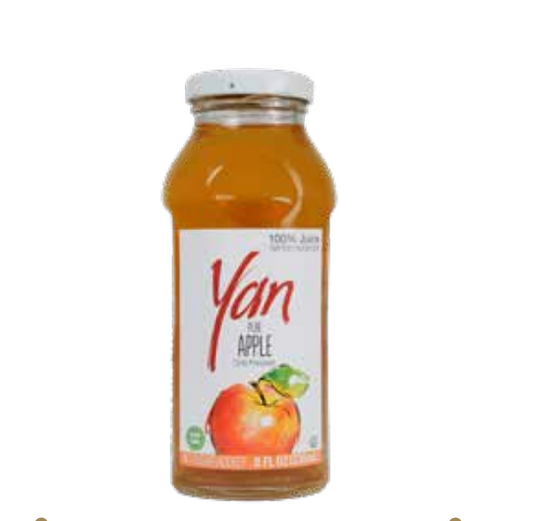 Yan Pure Apple Juice 8 fl oz