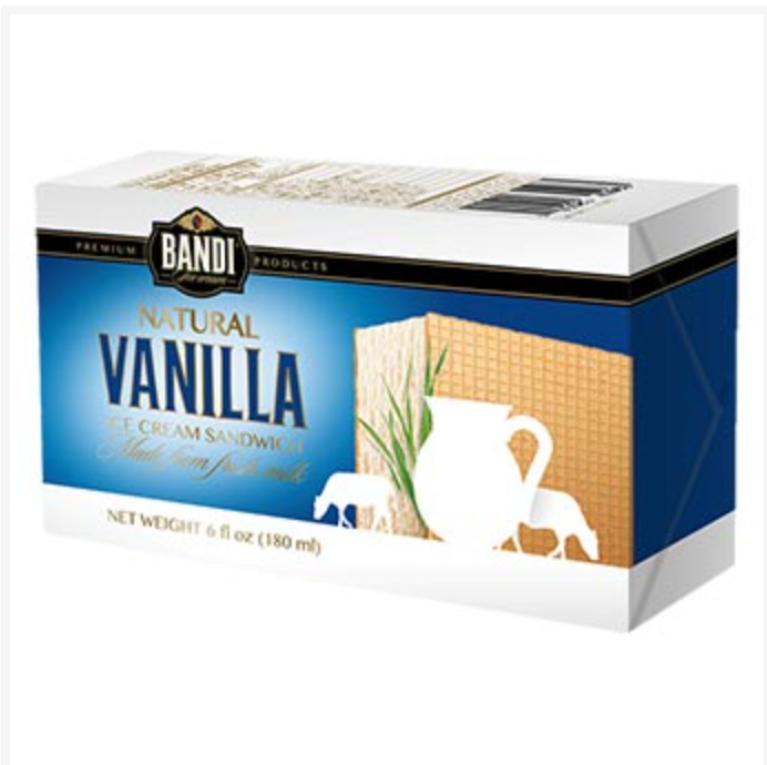 Bandi Ice Cream Vanilla 180ml