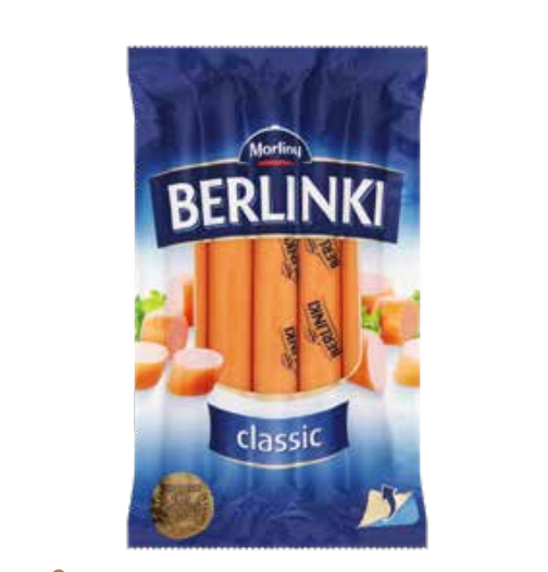 Berlinki Wieners Pork Classic 250g