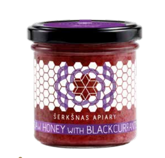 Raw Honey with Freeze-Dried Black Currants 200g