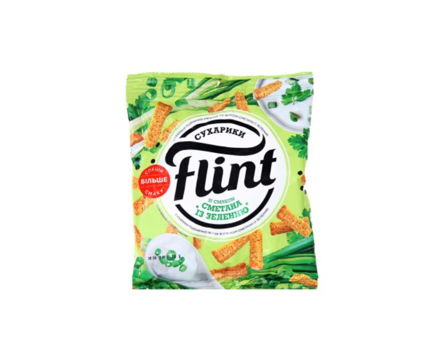 Flint Crisps Sour Cream W/ Herbs 70g