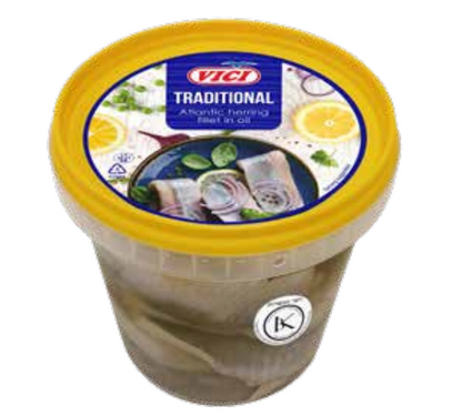 Vici Traditional Herring Fillets in Oil 800 g