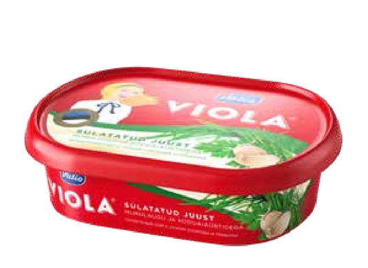 Valio Viola Processed Cheese W\Chives And Herbs 185g