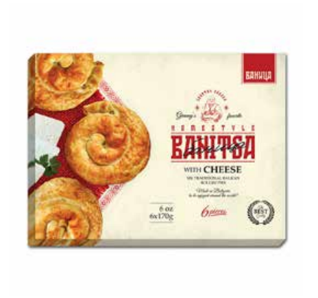 Bolyar Style Banitsa Rolled Pies with Cheese 6 x 170g