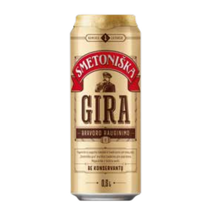 Smetoniska Gira Kvass Carbonated Beverage Can 0.5 L