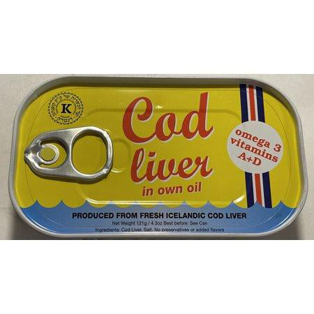 Cod Liver in Own Oil Icelandic 121g