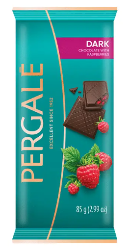 Pergale Dark Chocolate W/ Raspberry 85g